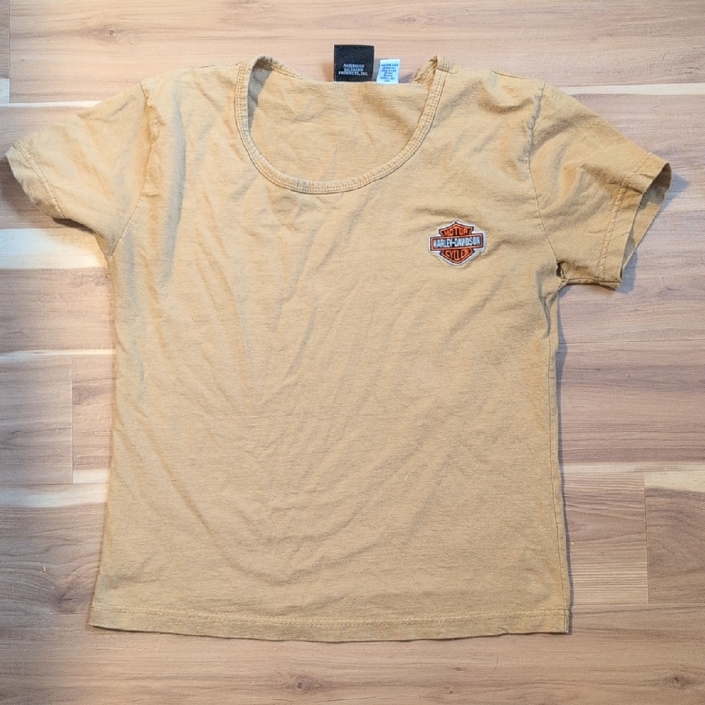 Harley-Davidson Mustard Tee with Logo